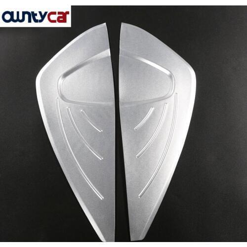 New!! 2pcs/Set Aluminum Alloy Dashboard Side Decoration Frame Trim For BMW X1 F48 2016-2017 Car Accessories For BMW X2 F47 2018