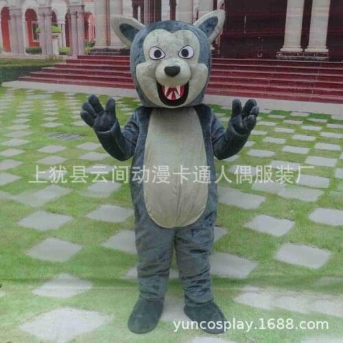 Furry Cosplay Costumes Gray Shark Mascot Cute Cartoon Plush Bear Street Performance Outfit Halloween Costumes for Women and man