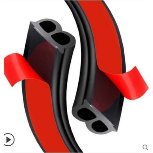 25M Double D Type Car Rubber Seal Strip Windproof Anti-Noise Dustproof Door Sealing Strips Car Styling Weatherstrips Door Seal