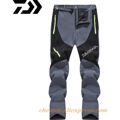 Daiwa Quick Dry Hiking Pants Summer Men Waterproof Breathable Stretch Trekking Thin Trousers Mountain Climbing Fishing Pants
