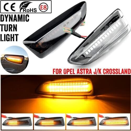2Pcs Led Dynamic Side Marker Turn Signal Light For Buick Regal Opel Zafira C Astra J K Grandland X Crossland X Insignia B