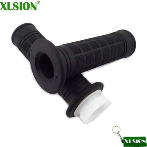 XLSION Hand Grips With Throttle Gas Petrol Scooter Twist Throttle Set Handgrips For Mini Moto Pocket Bike ATV Quad Pit Dirt Bike