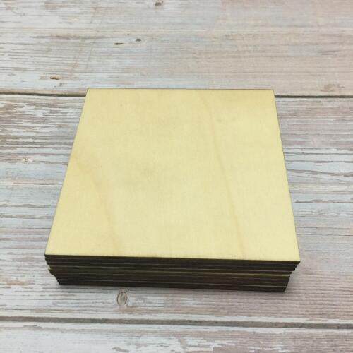 10*10cm 50pcs Wooden coasters Blank wood coasters
