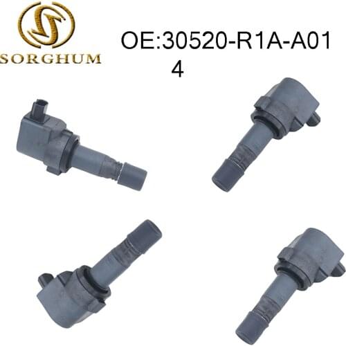 4PCS Original 30520-R1A-A01 Ignition Coil For Honda HR-V 16-19 Civic Aucra ILX 12-15 30520R1AA01 099700-181