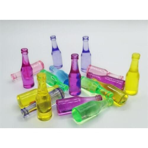 5Pieces 48*15mm Solid Acrylic Mix Colorful Beer cheers Bottle Shape Game Pieces For Board Games Accessories Child gift