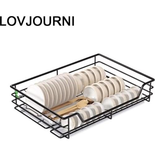 Almacenaje Platos Organisadores Armario De Cosina Stainless Steel Organizer Rack Kitchen Cabinet Cestas Para Organizar Basket