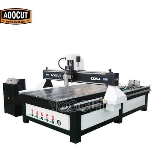 Aoocut 1325 wood working Machinery cnc router 4axis cabinet door cnc router to make cabinets and MDF hardwood