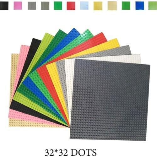 32*32 Dots City Road Street Theme Baseplate CamouflageClassic Base Plates Street Building Blocks