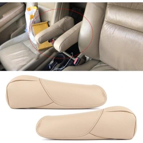 2pcs Seat Armrest Cover Driver/Passenger Microfiber Leather Fit for Honda CRV 2007-2009 car accessories car assist handle