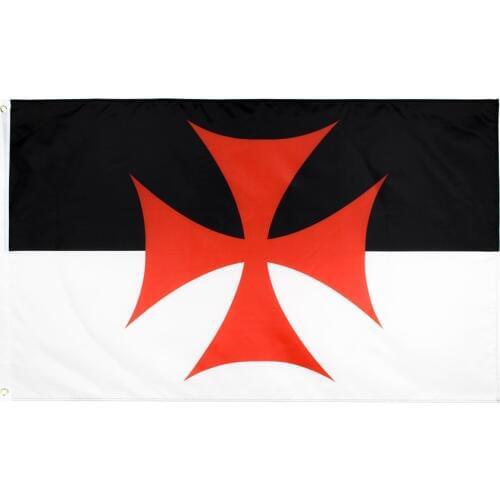 Yehoy 3x5 fts Roman Catholic Church banner Knights Templar Flag For Decoration