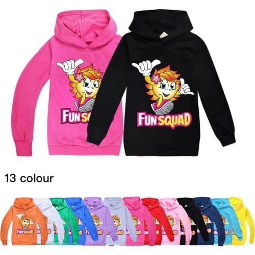 Child Clothing Boys Hooded Tops Cotton Shirt for Girls Funsquad Kids Clothes Girls 10 To 12 Teenage T Shirt Fall Hoodies Shirt