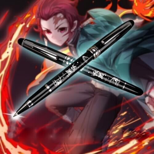 Anime stationery toy Demon Slayer: Kimetsu no Yaiba metal gel pens fate stay night SAO Identity V ball pen biro toy gift