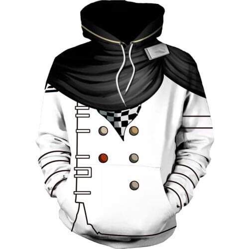 Anime Danganronpa V3 Kokichi Oma Cosplay Costume Hoodie Kaede Akamatsu Hooded Sweater Kazuichi Souda Monomi Gift Dangan Ronpa