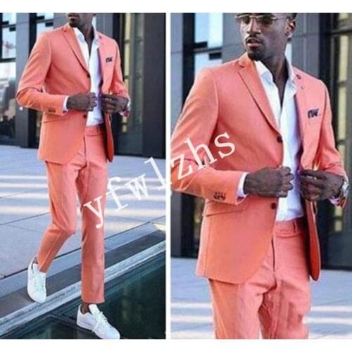 Handsome Three Buttons Groomsmen Notch Lapel Groom Tuxedos Men Suits Wedding/Prom Best Man Blazer ( Jacket+Pants+Tie) B201