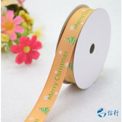15mm width, printed christmas trim ribbons Grosgrain ribbon,lace satin ribbons DIY hairbow accessories, gift package#3483