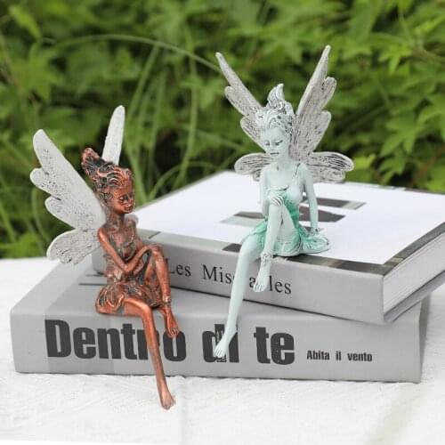 Mini Flower Fairy Resin Craft Home Decoration Craft Garden Decoration Flower Fairy Home Wedding Decor декор для дома