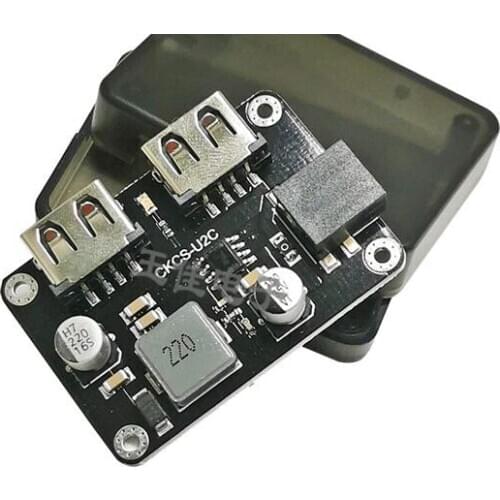 Dual USB Mini Charger power 9V / 12V to 5V 3A DC-DC step down Buck Module with Identification IC converter board