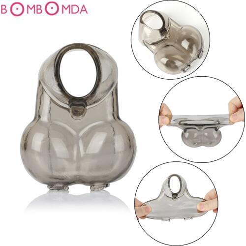 Soft Penis Ring Dildo Sex Toys for Men Male Masturbator Scrotal Bound Penis Rings Scrotum Binding Lock Sperm Delay Ejaculation