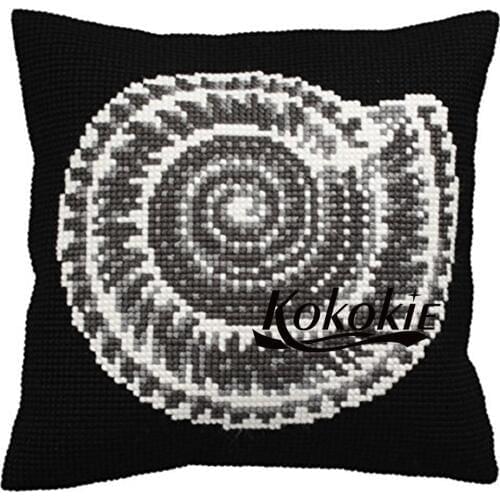 Handmade cross stitch set sales Marine life 3d embroidered mats knitting needles kit for pillowcase embroider Needlework kits