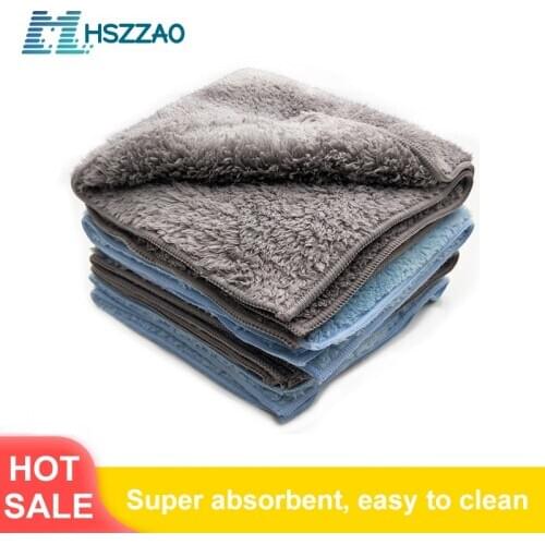 Extra Soft Car Wash Waxed crystal Microfiber Towel Car Cleaning Drying Cloth Car Care Cloth Detailing Car WashTowel Never Scrat