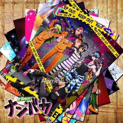 10 pcs/set Anime detentionhouse Nanbaka posters Jyugo Uno Nico Sugoroku Hajime wall pictures for Colletion A3 42x29CM Stickers