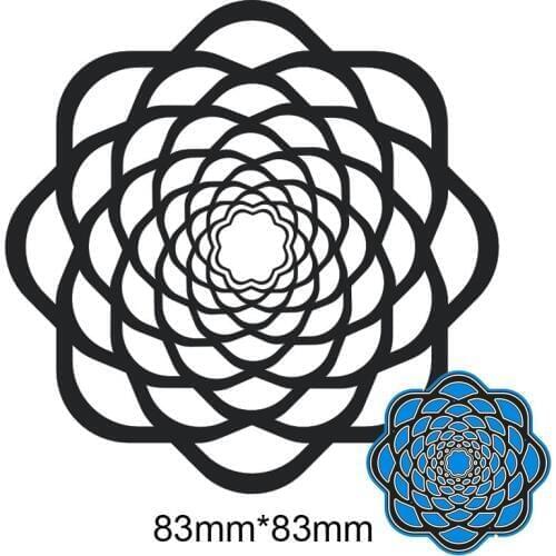 83*83mm FLOWER Metal Cutting Dies and Stamps Stencil for DIY Scrapbooking Photo Album Embossing Paper Card