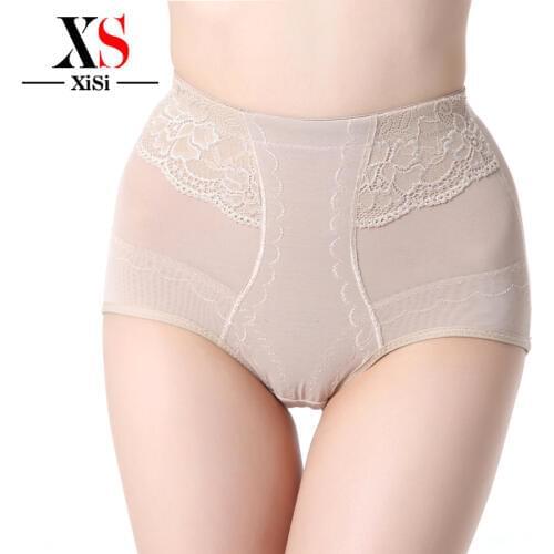 Buckle blue shorts Breathable Corset Panties bodysuit Intra-abdominal Pants Slimming women shapewear butt lifter waist cincher