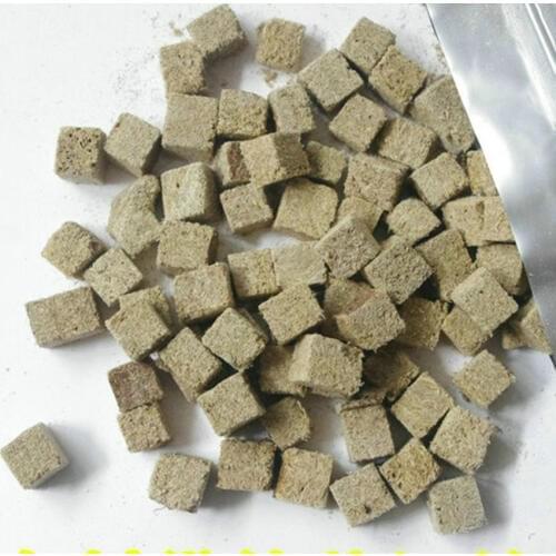 Freeze Dried Red Blood Worm Tubifex Cube Aquarium Tropical Fish Feed Food