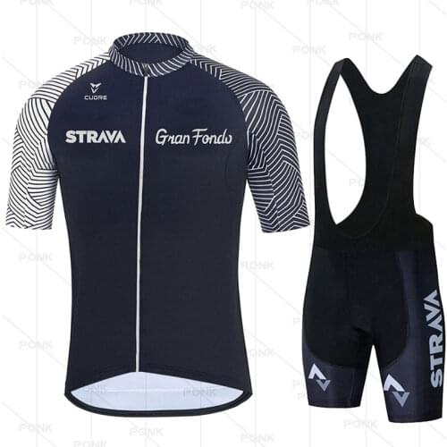 Strava Cycling Pro Team Jersey 2021 Newset Summer Quick Dry Bicycle Clothing Maillot Ropa Ciclismo MTB Cycling Clothing Men Suit