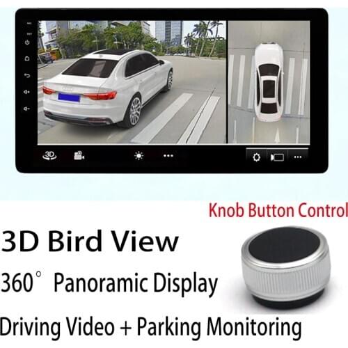 360 BirdView Panorama Front/Left Side/Right Side/Rear View Camera Car Driving Recorder Night Vision System 3D HD High Definition
