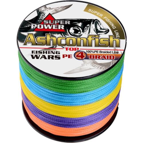 High quality super strong Multi-color Japan Pe Multifilament Braided Fishing Line 500M braided wire 4x wires rope fishing thread