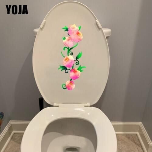 YOJA 10.6*25CM Colored Flower Vine Living Room Wall Sticker Home Decor Toilet WC T1-0692