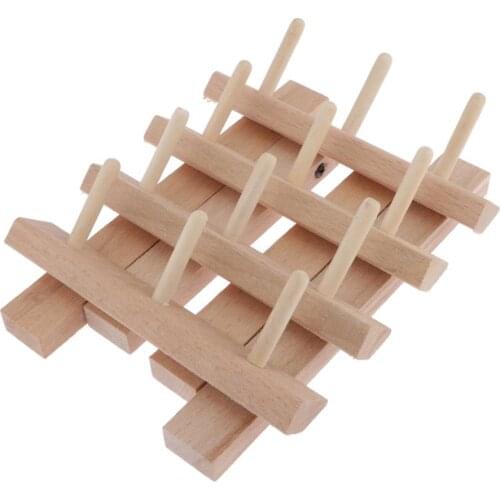 12 Spool Thread Rack Organizer for Sewing Quilting Embroidery Spools and Mini Cones Wooden Sewing & Embroidery Thread Rack