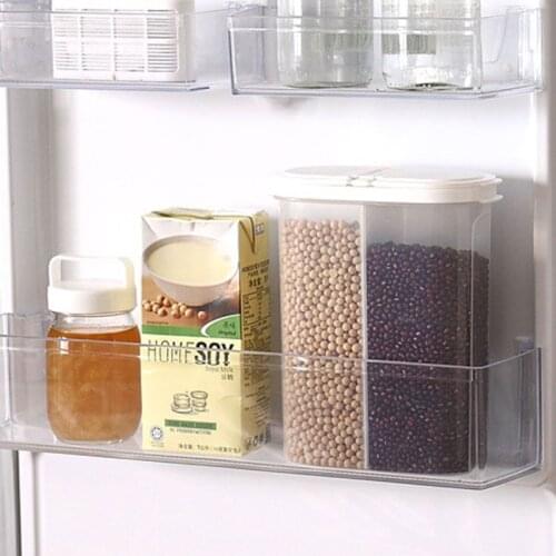 2.6L Plastic Kitchen Food Cereal Grain Bean Rice Snack Storage Container Box Case Dispenser F1CC