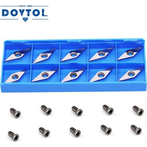 Diamond Carbide Inserts 32mm Replacement Cutters Knives with Sharp Point fit for DIY Wood Lathe Turning Detailer Tool 10pcs