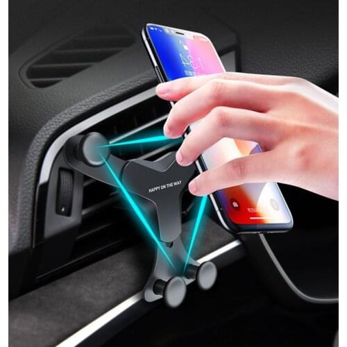 New 1PC Car Phone Holder Mobile Phone Holder for Car Holder Phone Stand Steady Fixed Bracket Support Gravity sensing Auto Grip