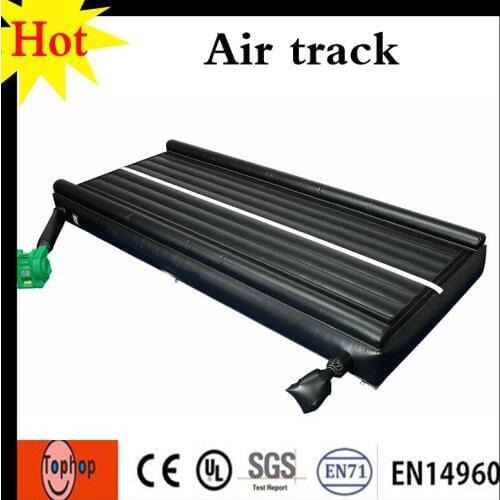 Free shipping!10x2x0.6m black white inflatable jumping gym mat for air matress 0.55mm PVC tarpaulin