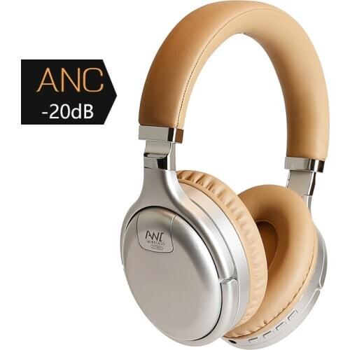 ANC bluetooth Headset Active Noise Cancelling Wireless & Wired Headphone With Microphone Earphone Deep Bass Hifi Sound Earpiece