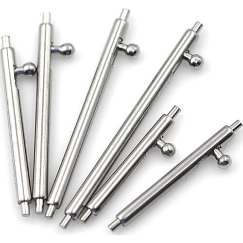 10pcs Stainless Steel 16mm 18mm 20mm 22mm 24mm Quick Release Watch Band Single Switch Spring Bars Strap Link Pin