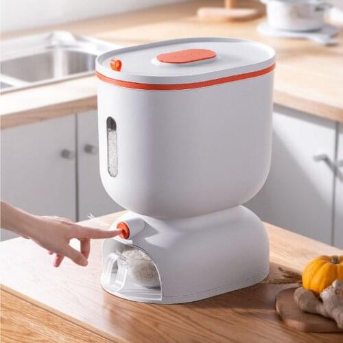 Household Rice Bucket Cereal Containers Kitchen Organizer Storage Boxes Insect-Proof And Moisture-Proof Grain Dispenser