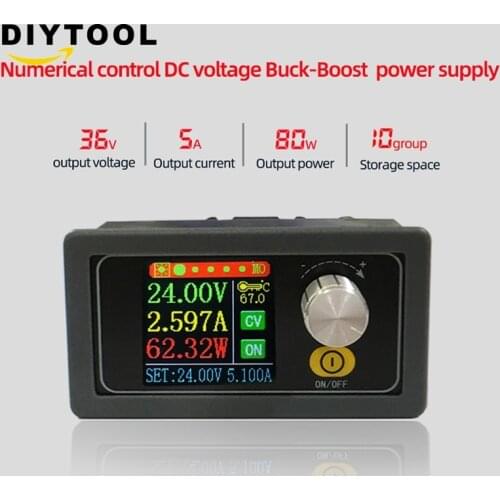DC DC Buck Boost Converter CC CV 0.6-36V 5A Adjustable Power Supply Module