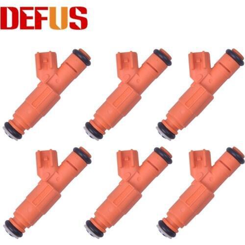 DEFUS 6X OE 0280155917 Fuel Injector Bico High Performance For JEEP GRAND CHEROKEE TJ WRANGLER 4.0L XL2E-C5A Flow Matched Nozzle