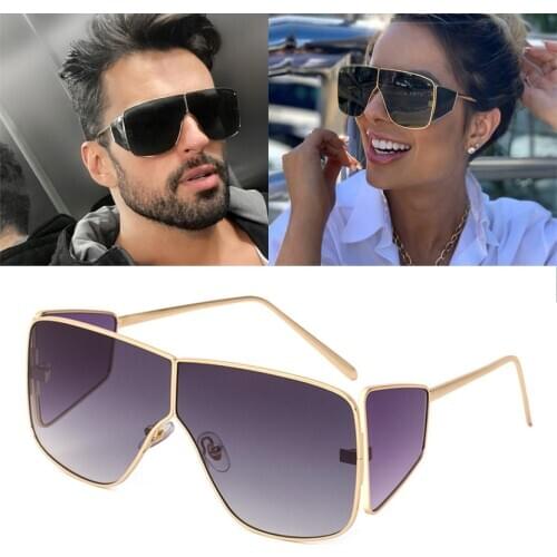 DPZ New trend steampunk mens high quality sunglasses fashion womens wild big frame four-lens UV400 sunglasses Oculos De Sol