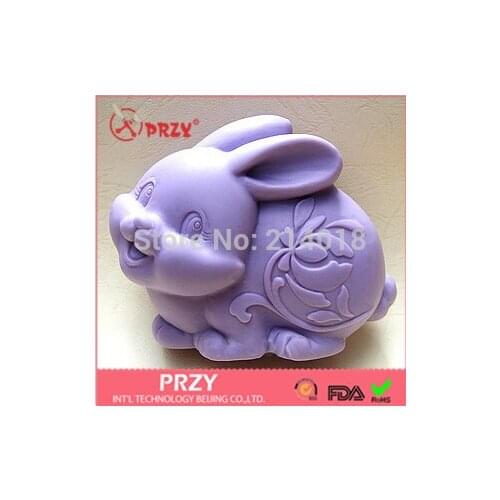 Handmade Soap Mold Cake Decoration Mold Sell Hot Zodiac Rabbit Modelling Silicon No.s382 Aroma Stone Moulds Silicone Rubber PRZY
