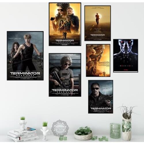 Art Decor Dark Fate Classic Movie Series Arnold Schwarzenegger Wall Art Canvas Painting Poster