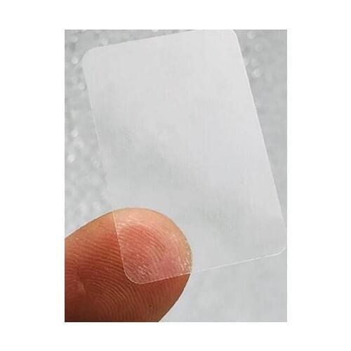 30*10mmx3000pcs Clear Rectangle Adhesive Label Sticker Transparent PVC Label Sealing Paste For Gift Box Sealing Paste