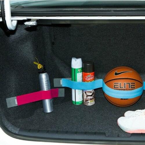 Creative Car Trunk Organizer Belt Auto Elastic Fixing Belt For Bag Fire Extinguisher Storage Bag Strong Adhesion Fixed Straps
