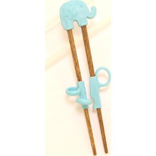 Cute Children Chopsticks Kids Baby Beginner Practical Chopsticks Wooden Cartoon Learning Reusable Training Chopsticks