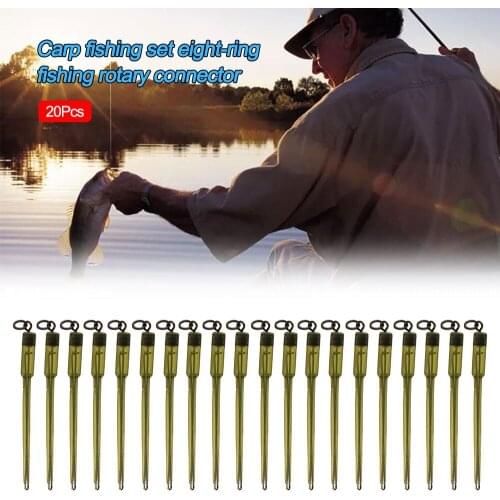 20/40 Pcs carp fishing set eight-shaped ring fishing connector fishing gear accessories