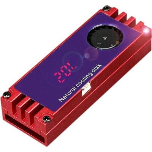 M2 SSD Heatsink Cooler Temperature OLED Digital Display M.2 2280 NVME SSD Solid State Hard Disk Radiator Heat